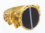 A King’s Jewel, 19th Century Hair, Natural Onyx, and Bloodstone: Grief Made Wearable – Mourning Jewelry