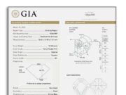 Christie’s Magnificent Jewels Auction: The Diamond Report / GIA Graded over 30 Diamond Lots! GIA diamond grading report with detailed measurements and clarity.