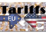 AGTA Helps Secure EU Tariff Relief for Loose Colored Gemstones and Pearls Symbols of EU and US tariffs represented by puzzle pieces.
