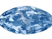 Sotheby’s High Jewelry Geneva Auction Featuring Fancy Color Diamonds and No Heat Kashmir Sapphires – The 10.08-carats Fancy Vivid Pink was Pulled A sparkling blue marquise-cut gemstone.